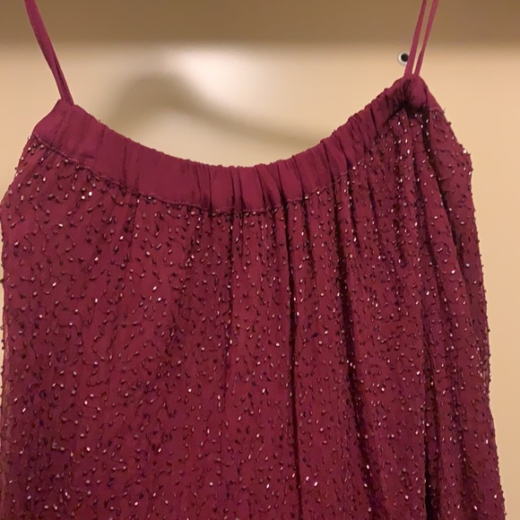 Dreamy Vintage Sequin Skirt with slit - Picture 3 of 5